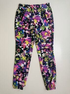 Serena Williams Women's Multicolor Floral Print Pull-On Jogger Pants Size M